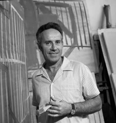 Moshe Kupferman at His Studio